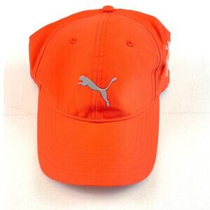 Puma Golf Orange Baseball Hat Naples Heritage OSFA Adjustable